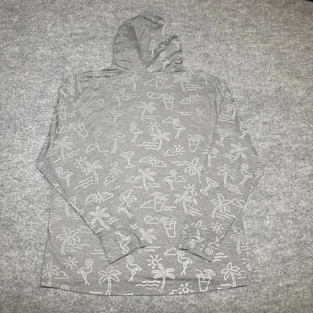 Chubbies Performance Hoodie Reflective‎ Cocktails Flamingo Palm Trees Men 2XL